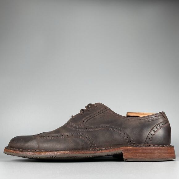 Sebago Handcrafted Men’s Size 8 D Brown Leather Brogue Oxfords Dress Shoes GUC main image 8